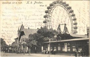 1921 Wien, Vienna, Bécs II. K.k. Prater, Riesenrad / ferris wheel