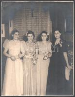 cca 1930-1940 Éttermi, báli vacsorák fotói, 5 db, macsi, Schäffer, Tőry, stb. műtermekből, 18×23 cm