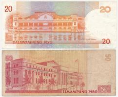 Fülöp-szigetek 1969-1997. 1P - 50P (5xklf) T:III,III-
Philippines 1969-1997. 1 Piso - 50 Piso (5xdi...