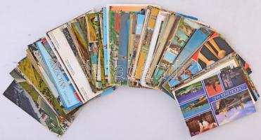 Kb. 200 db VEGYES motívum képeslap vegyes minőségben / Cca. 200 mixed art motive postcards in mixed quality