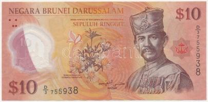 Brunei 2011. 10$ T:III  Brunei 2011. 10 Dollars C:F  Krause P#37