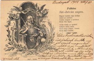 1904 Fohász Szent István napra / King Saint Stephen I of Hungary (EK)