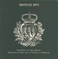 San Marino 1973. 1L, 2L, 5L, 10L, 20L, 50L, 100L, 500L Ag összesen 8klf db, szettben T:1 Díszdobozba...