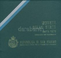 San Marino 1973. 1L, 2L, 5L, 10L, 20L, 50L, 100L, 500L Ag összesen 8klf db, szettben T:1 Díszdobozba...