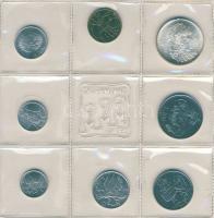 San Marino 1974. 1L, 2L, 5L, 10L, 20L, 50L, 100L, 500L Ag összesen 8klf db, szettben T:1 Díszdobozba...