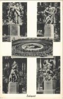 1938 Budapest, Trianon szoborcsoport, Észak, Dél, Kelet és Nyugat szobra / Hungarian irredenta propaganda (EK)