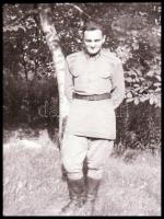 cca 1950-1960 Magyar katonák, kisfilm negatívok