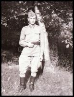 cca 1950-1960 Magyar katonák, kisfilm negatívok