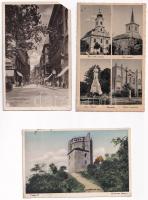 15 db RÉGI történelmi magyar város képeslap vegyes minőségben / 15 pre-1945 town-view postcards from...