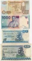 Vegyes: Zimbabwe 1994. 2D + 20D + Indonézia 2000. 1000R + Zambia 1992. 500K T:III Mixed: Zimbabwe 1994. 2 Dollars + 20 Dollars + Indonesia 1000 Rupiah + Zambia 1992. 500 KwachaC:F