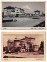 10 db RÉGI magyar város képeslap vegyes minőségben / 10 pre-1945 Hungarian town-view postcards in mixed quality