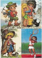 10 db MODERN motívum képeslap: gyerekek / 10 modern children motive postcards (Michel Thomas)