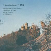 San Marino 1975. 1L, 2L, 5L, 10L, 20L, 50L, 100L, 500L Ag összesen 8klf db, szettben T:1 Díszdobozba...