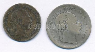 1869KB 10kr Ag Magyar Királyi Váltó Pénz + Ausztria 1868. 20kr Ag Ferenc József T:2-,3 patina Adamo M10.1, Krause KM#2212