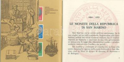 San Marino 1972. 1L, 2L, 5L, 10L, 20L, 50L, 100L, 500L Ag összesen 8klf db, szettben T:1 Díszdobozba...