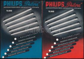 Philips Philora alacsony feszültségű lumineszcens csőlámpa TL100 2 db prospektus