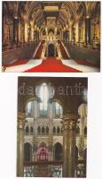 1973 Budapest V. Országház, belsők - 10 db modern képeslap tokban / 10 modern postcards in case