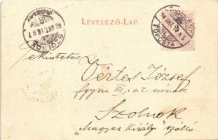 1898 (Vorläufer!) Budapest I. Alagút a várhegy alatt a Lánchídról nézve (ritka felvétel!), Takarékpé...