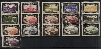 Elvesztett német gyarmatok 16 db klf  levélzáró