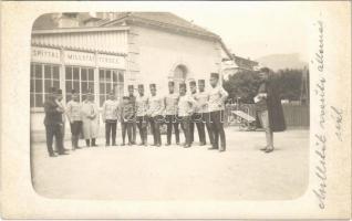 1930 Spittal-Millstättersee, Bahnhof / railway station, K.u.k. military, soldiers. photo