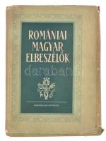 Romániai magyar elbeszélők. Bp.-Bukarest, é.n.,Szépirodalmi-Állami Irodalmi és Művészeti Kiadó. Kiadói egészvászon-kötés, kiadói sérült papír védőborítóban. Megjelent 1620 példányban.