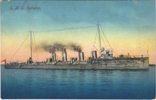 SMS Balaton az Osztrák-Magyar Haditengerészet Tátra-osztályú rombolója / K.u.K. Kriegsmarine Zerstörer / WWI Austro-Hungarian Navy, Tatra-class destroyer. C. Fano, Pola 1914/15. 56. (r)