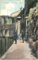 Kotor, Cattaro; Porta Gordicchio / WWI Austro-Hungarian K.u.K. military, guards, soldiers by the gate (EK)
