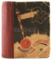 Budapest útmutató. Bp., 1952., Közlekedési. Benne kihajtható kisméretű közlekedési térképpel. Kiadói kopott borítóval.