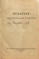 Budapest idegenforgalmi útmutató. Bp., 1958, Fővárosi Idegenforgalmi Hivatal. Átkötött egészvászon-kötés.