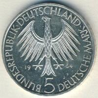 NSZK 1964. 5M Ag "Fichte" T:1