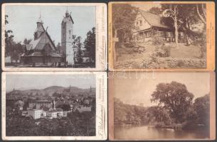 cca 1890-1900 Régi német- és lengyelországi felvételek, 7 db keményhátú fotó, ázottak, 16,5x10,5 cm