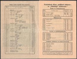 1937 Herceg Esterházy Pál kapuvári húsárugyár kihajtható árjegyzéke, jó állapotban, 6p