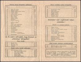 1937 Herceg Esterházy Pál kapuvári húsárugyár kihajtható árjegyzéke, jó állapotban, 6p