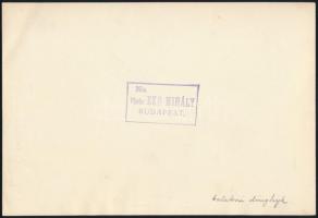 cca 1930 Balatoni dinghyk, vitorlásverseny, Eke Mihály hátoldalt pecsételt és feliratozott fotója, j...