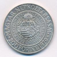 1979. 200Ft Ag "Bethlen Gábor" fekete, sérült MNB tokban T:BU Adamo EM58