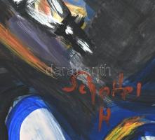 Scheiber H. jelzéssel: Lovaskocsi
olaj, farost
56x46cm