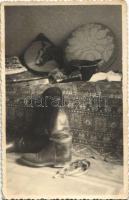 WWI Austro-Hungarian K.u.K. military, boots. photo (fl)