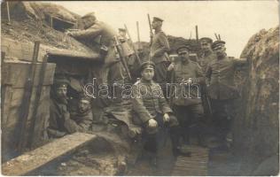 1915 WWI German military, soldiers in the trenches. photo (lyuk / pinhole)