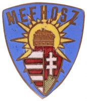 1920-1945. MEFHOSZ (Magyar Egyetemi és Főiskolai Hallgatók Országos Szövetsége) zománcozott Br jelvény (21x19mm) T:1-