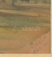 Ismeretlen művész: Szeged
Akvarell, papír, 28x40cm, Üvegezett sérült keretben