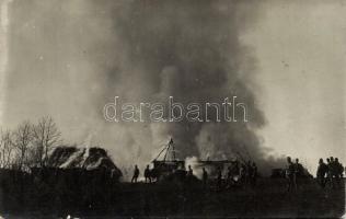 Burning Manajow military WWI
