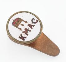 ~1930. KMAC (Királyi Magyar Automobil Club) zománcozott Br gomblyukjelvény (12mm) T:1-
