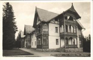 1942 Tátraszéplak, Tatranska Polianka, Westerheim (Magas-Tátra, Vysoké Tatry); Vila Marianna / nyaraló / villa