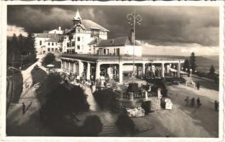 1942 Tátra, Magas-Tátra, Vysoké Tatry; Csorba-tó, Állami szálloda, üzlet / Strbské Pleso, Státne hotely / lake, hotel, shop