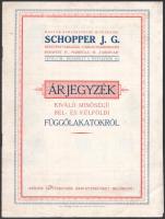 cca 1930 Schopper J. G. vaskereskedés lakatok képes árjegyzéke. 12p.