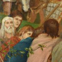 Gehrts, Carl (1853 - 1898) után Welber Samo: Megtérés. (Nagy Károly kora)
Olaj, vászon. 60x83cm, de...