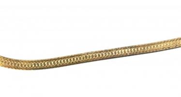 Ezüst (Ag) nyaklánc aranyozva. Jelzett 8,4 g 45 cm