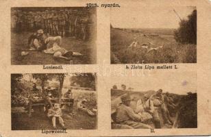 Scenes of WWI military