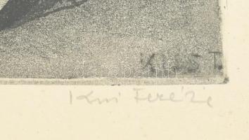 Kiss Terézia(1928- ): Csendélet.
Rézkarc, papír. 39x30cm, jelzett. Üvegezett keretben