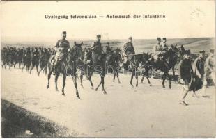 Gyalogság felvonulása / Aufmarsch der Infanterie / WWI Austro-Hungarian K.u.K. military, infantry (EK)